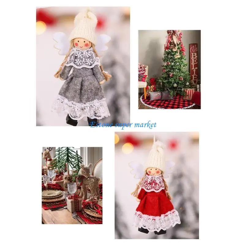 090b 4.5in pendurado para boneca Lavagem mini anjo brinquedo para o Festival da Árvore Ornam