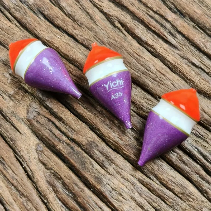 2 قطعة ثقب مركز الروبيان الصيد تعويم-1/4 الرصاص الوزن الروبيان بوبر تعويم صغير لصيد الروبيان كشف لدغة الحساسة #2