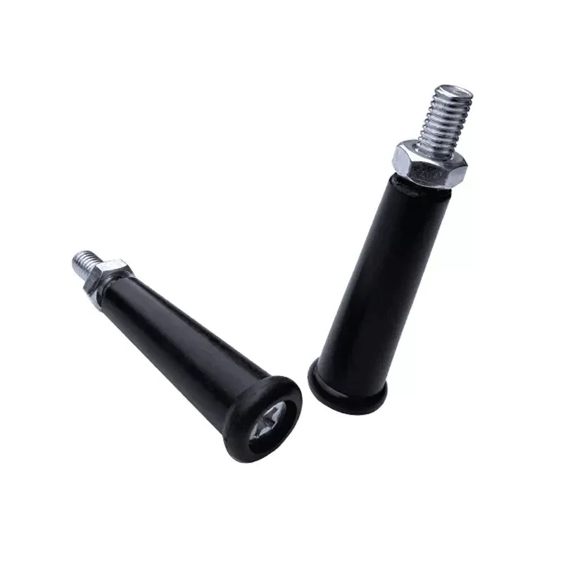 1Pcs Revolving Handwheel Machine Handle M8 M10 Male Thread Stem Plastic Handle Black