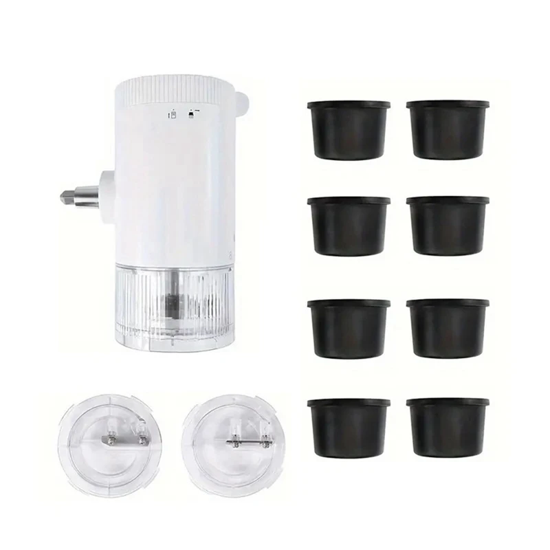 

Shaved Ice Attachment For Kitchenaid Stand Mixer, Snow Cone Machine With 8 Ice-Cube Mold With Lid, Fine And Coarse Blade