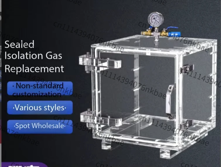 High-transmittance Acrylic Vacuum Chamber, Sealed Isolation Glove Box for Chemical Research Laboratories