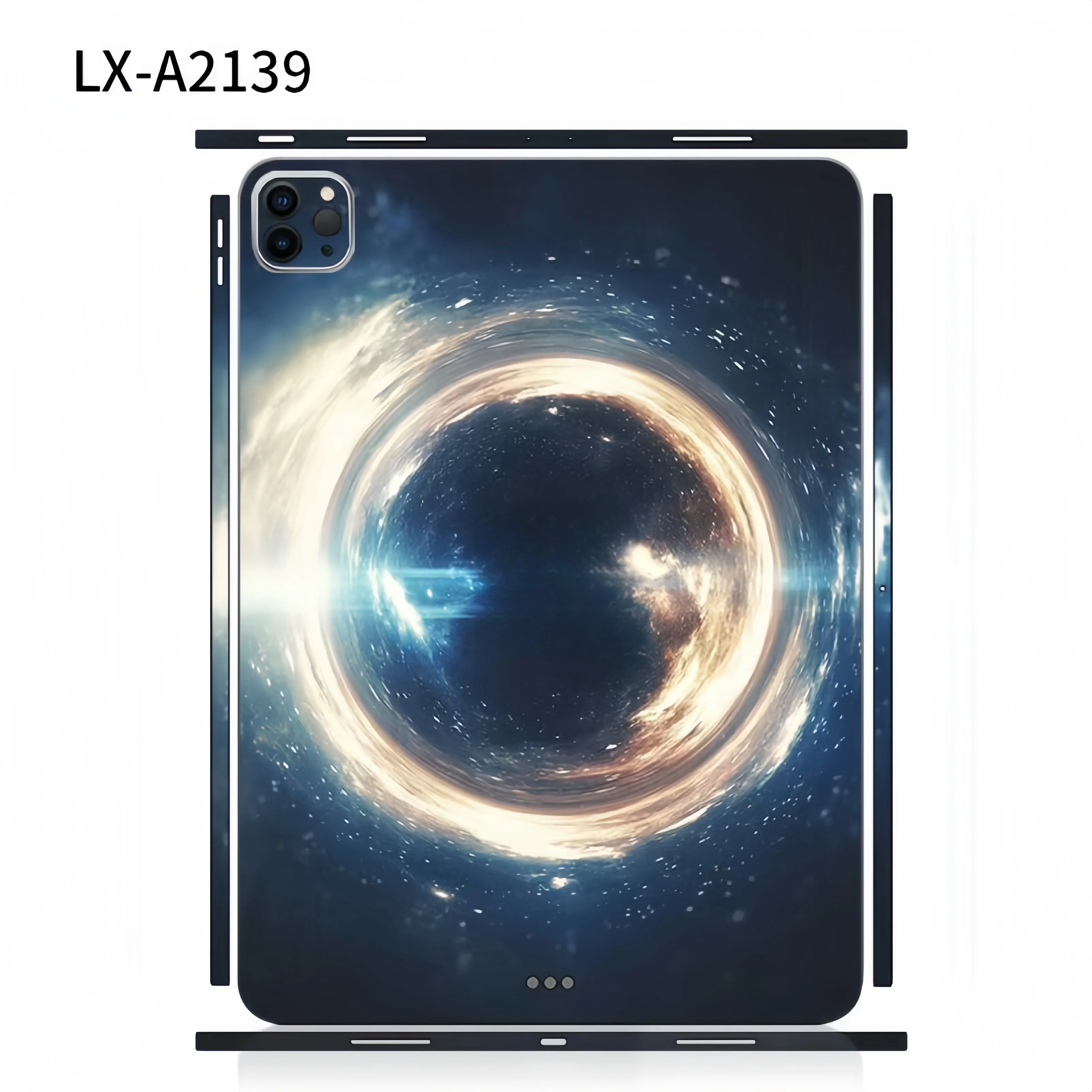 iPad Pro 13/11インチ (2024)、iPad Air 6/13/11インチ、iPad mini 6対応 スキンラップ カラフル背面保護フィルム カバー ケース ステッカー