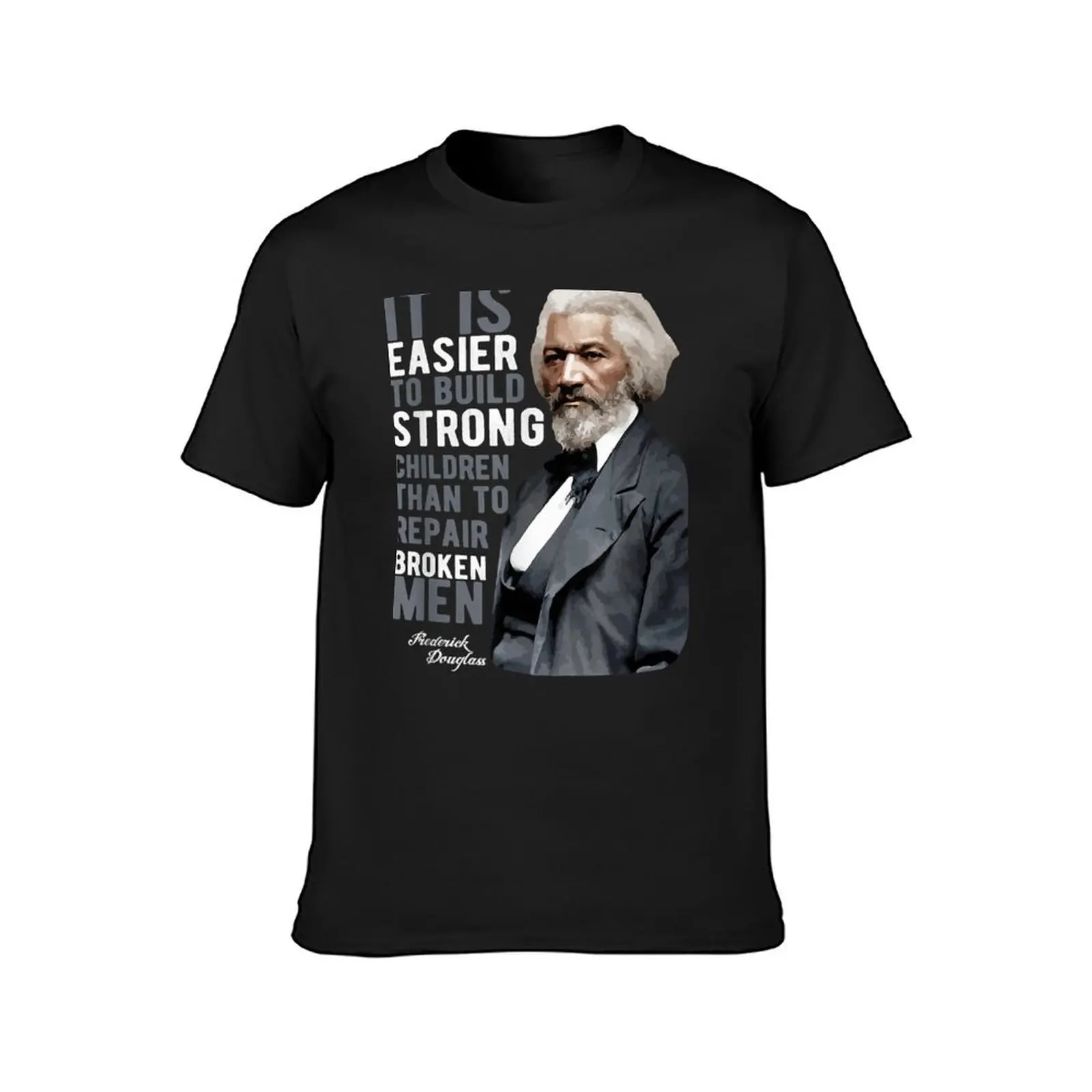 Frederick Douglass T-Shirt Short sleeve tee Blouse sweat big and tall t shirts for men