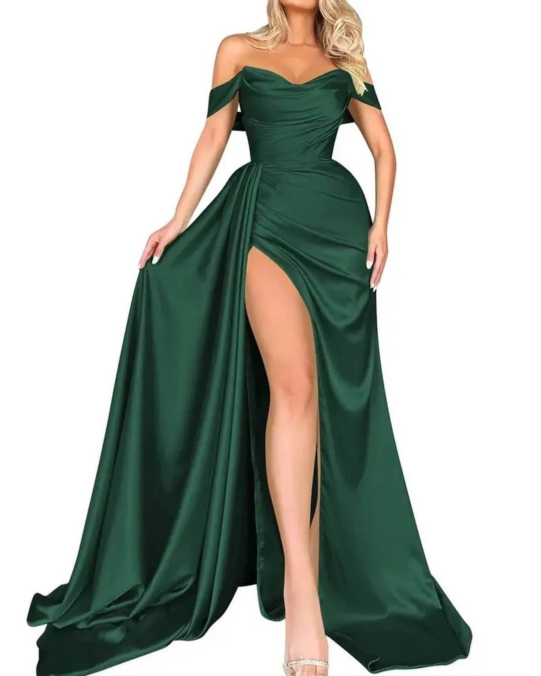 Bowith Avond Luxe Jurk Prom Elegant Voor Vrouwen Huwelijksfeest Split Mouwloze Jurken Formele Gelegenheid Vestidos