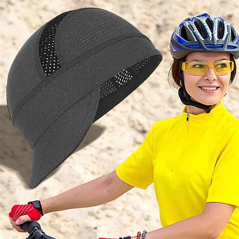 Sommer Schnelltrocknende Atmungsaktive Mesh-Golf-Baseballkappe Fahrrad-Unterhelm-Mütze Fahrrad-MTB-Hut mit Kleiner Krempe Schweißableitende Sportmütze – Detail 14