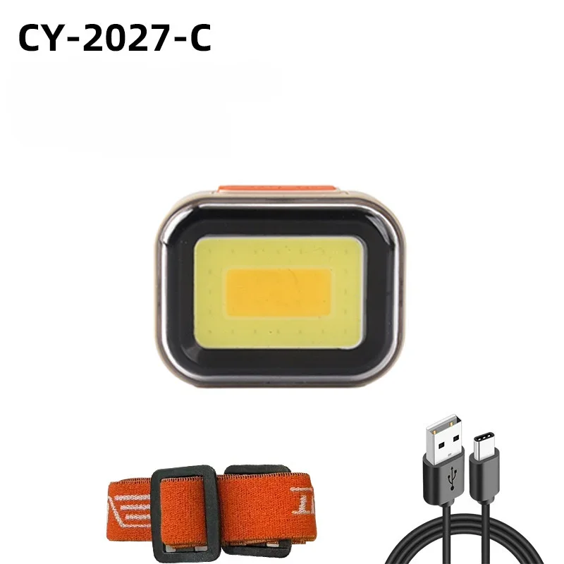 Three Lightweight Headlight USB Charging Light Source Outdoor Emergency Headlamp Multifunctional Lighting Headlights Accessory