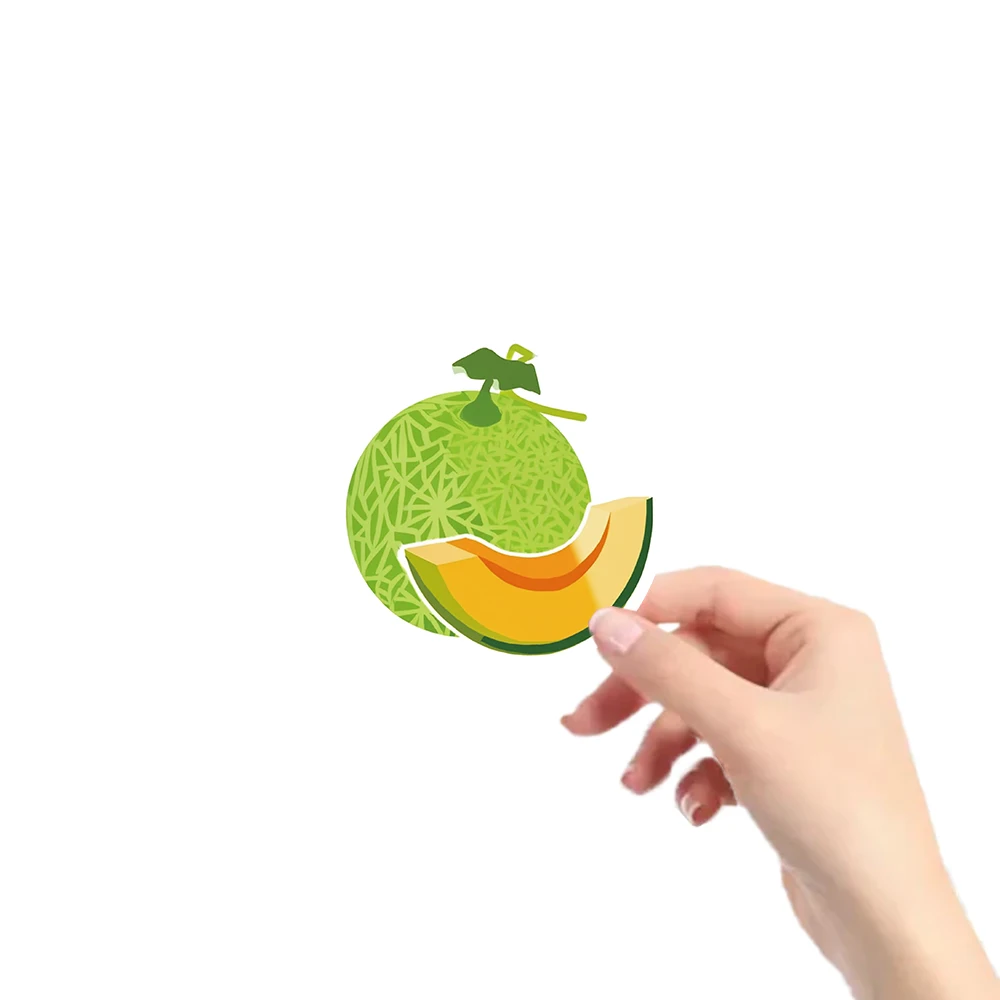Collection d'autocollants de Melon animé, 54 pièces, décalcomanies de fruits amusantes pour coque de téléphone, carnet de notes, bricolage artisanat, assortiment d'autocollants alimentaires