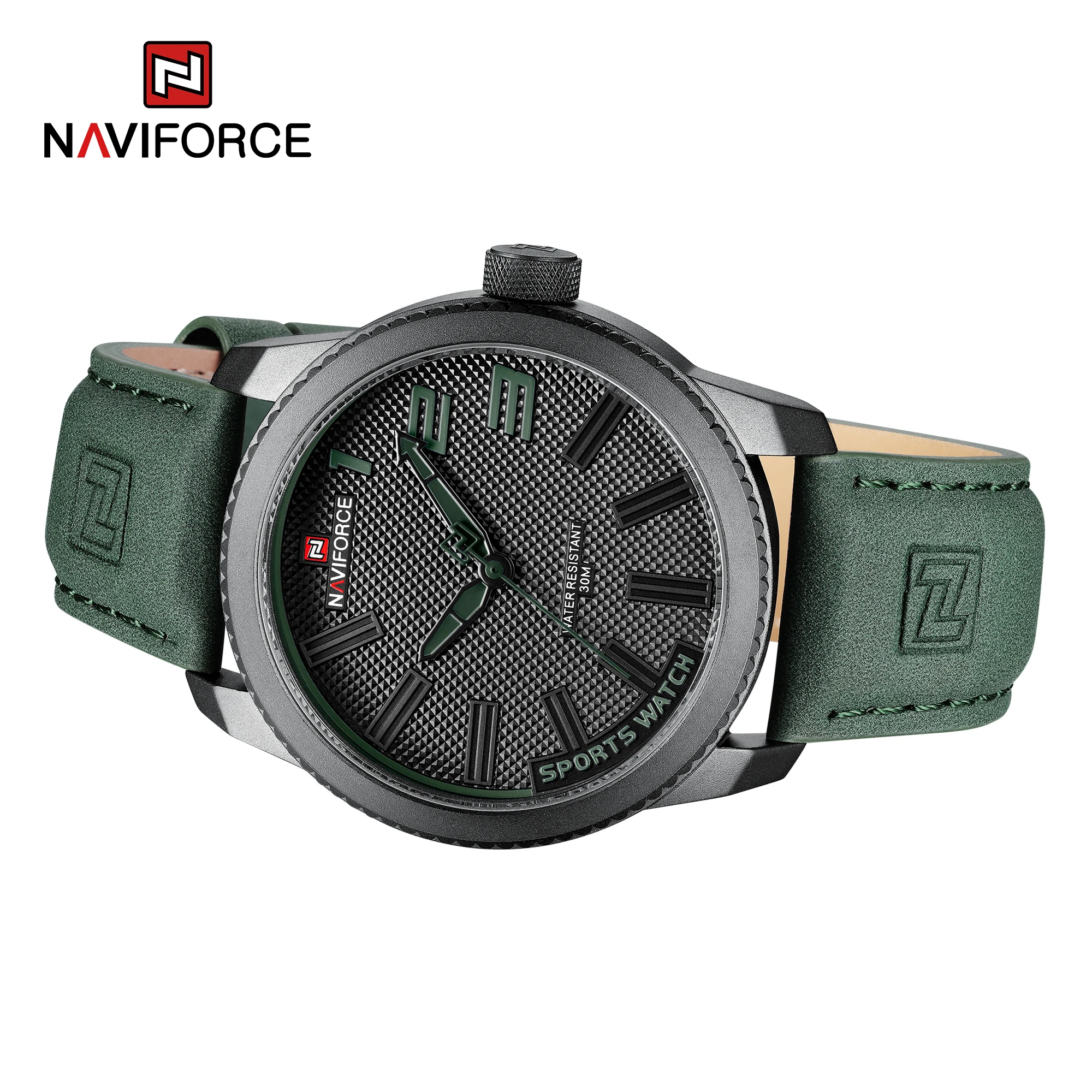 NAVIFORCE Popular Male Wristwatch Military Sports Shockproof Waterproof Leather Watch Men Fashion Casual Clock Relogio Masculino