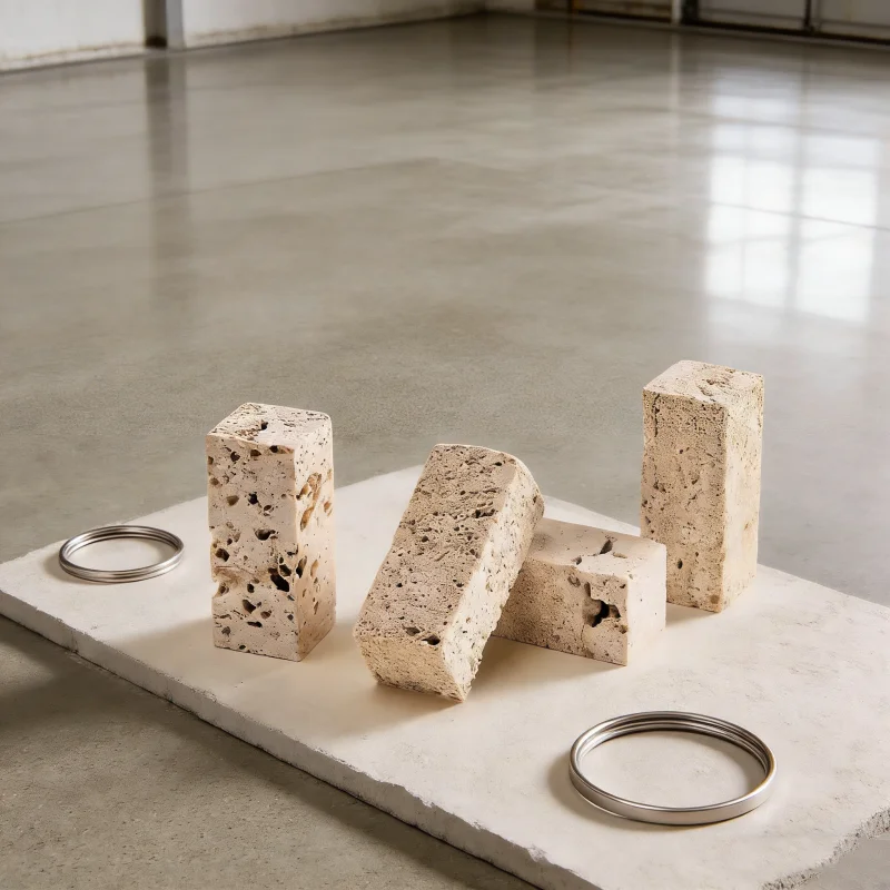 

Подставка для демонстрации ювелирных изделий из мраморных фрагментов, подставка-имитация камня с отверстиями, фон с натуральной текстурой для демонстрации колец, серег, ожерелий