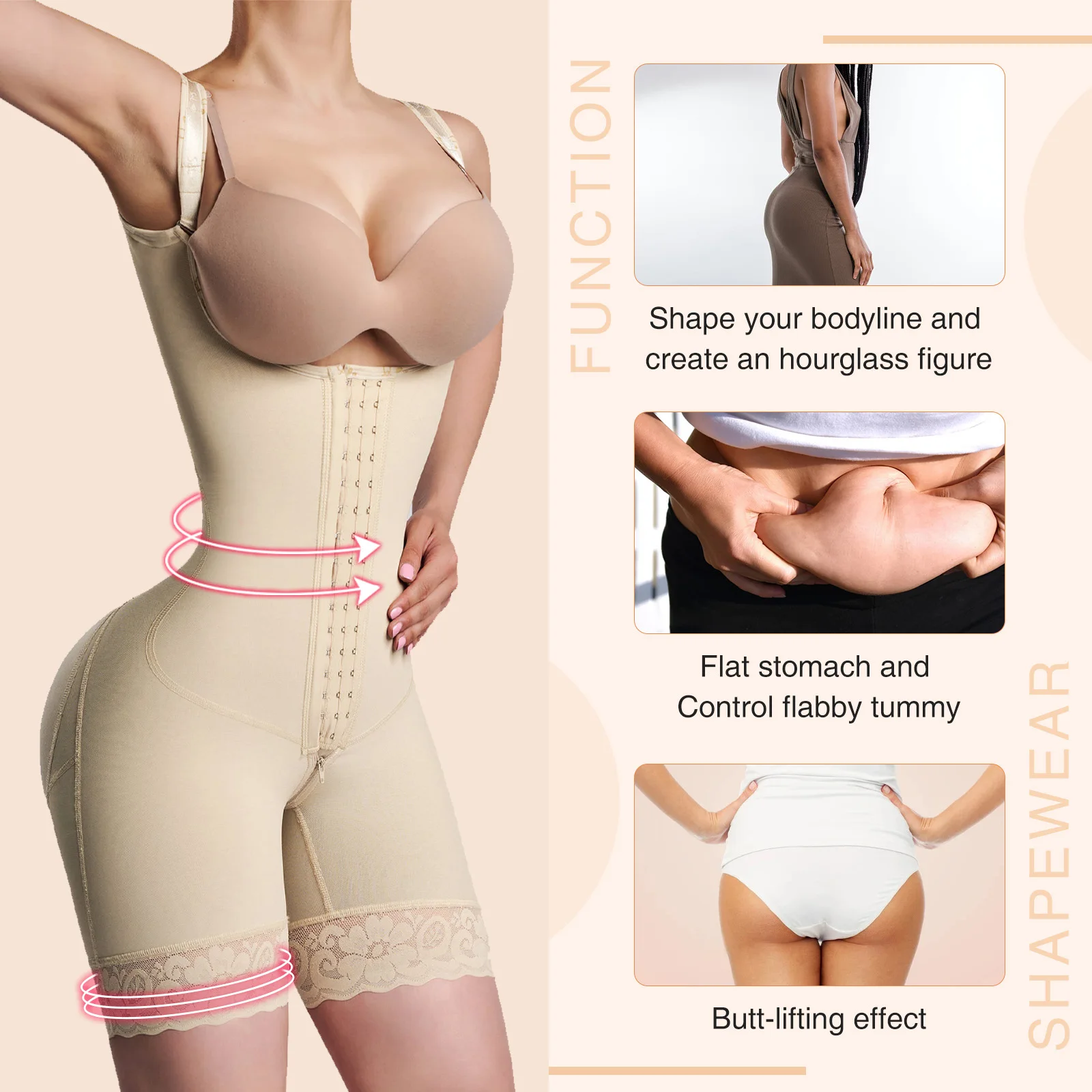 Fajas Colombianas Postpartum Girdle To Reduce Abdomen and Waist  Body Shaper Post Surgical Liposuction Shapewear Modeling Strap