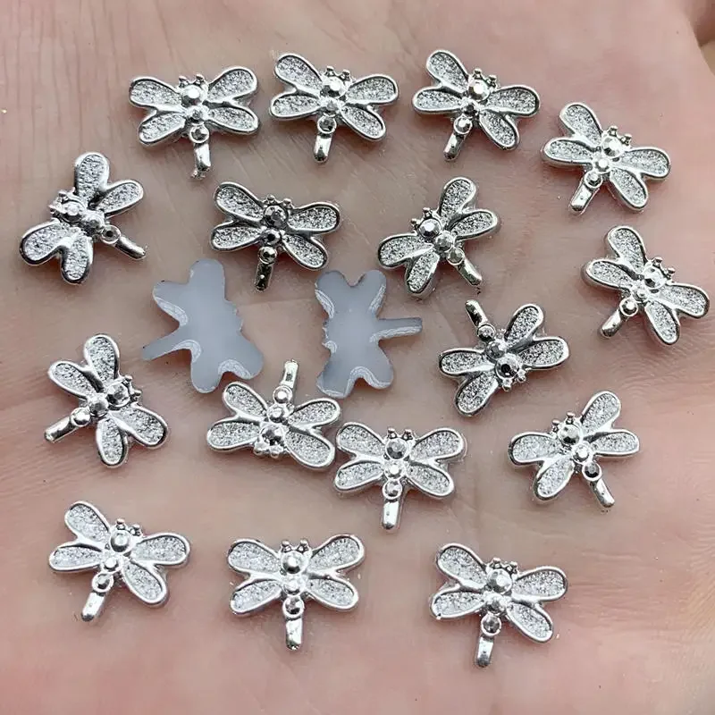 40pcs 9*12mm Cute mini Dragonfly shape for Women Summer Style Jewelry Resin&acryl Rhinestones Material DIY Strass craft