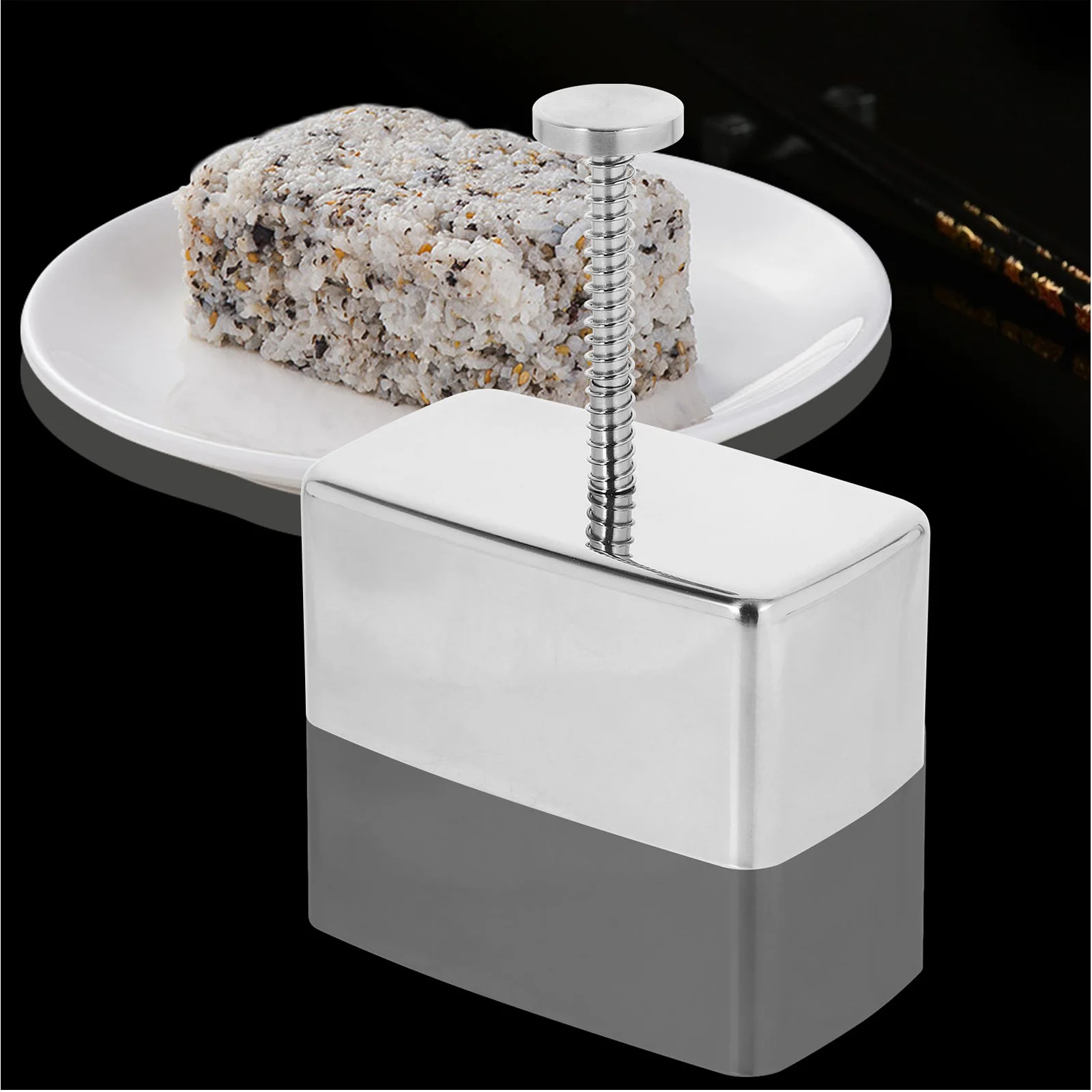 

Stainless Steel Rice Ball Mold Rectangular Onigiri Maker DIY Sushi Rice Ball Maker Mold Kitchen Tool Set Kitchen Gadgets