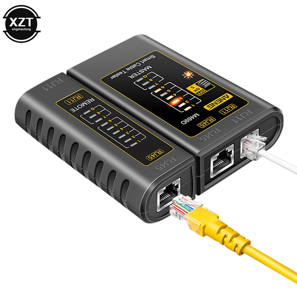 M469D Cable lan tester Network Cable Tester RJ45 RJ11 RJ12 CAT5 UTP LAN Cable Tester Networking Tool network Repair