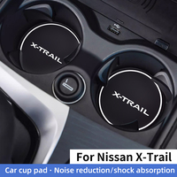 For Nissan Xtrail X-Trail T32 T30 T31 Car Cup pad Holder Anti Slip Coasters Pads Water Cup Holder Silicone Mats Auto Accessories