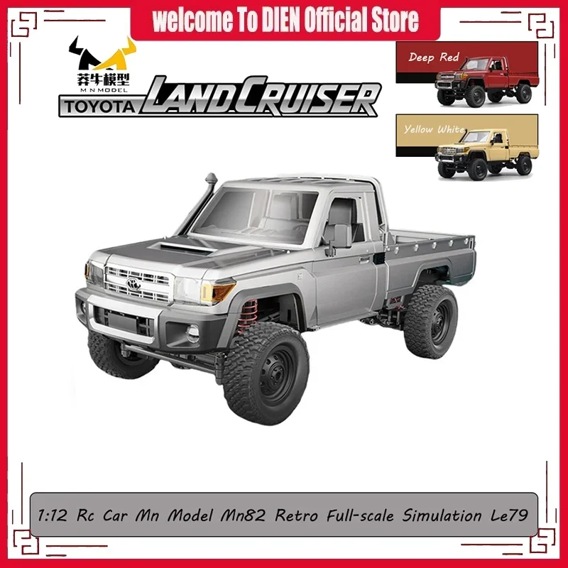 Mn82S Rc Cars 1:12 Mn Model Retro Full-scale 2.4G 4WD 280 Motor RC Car Off-Road Pickup Truck Model Car for Boys Adult Gifts