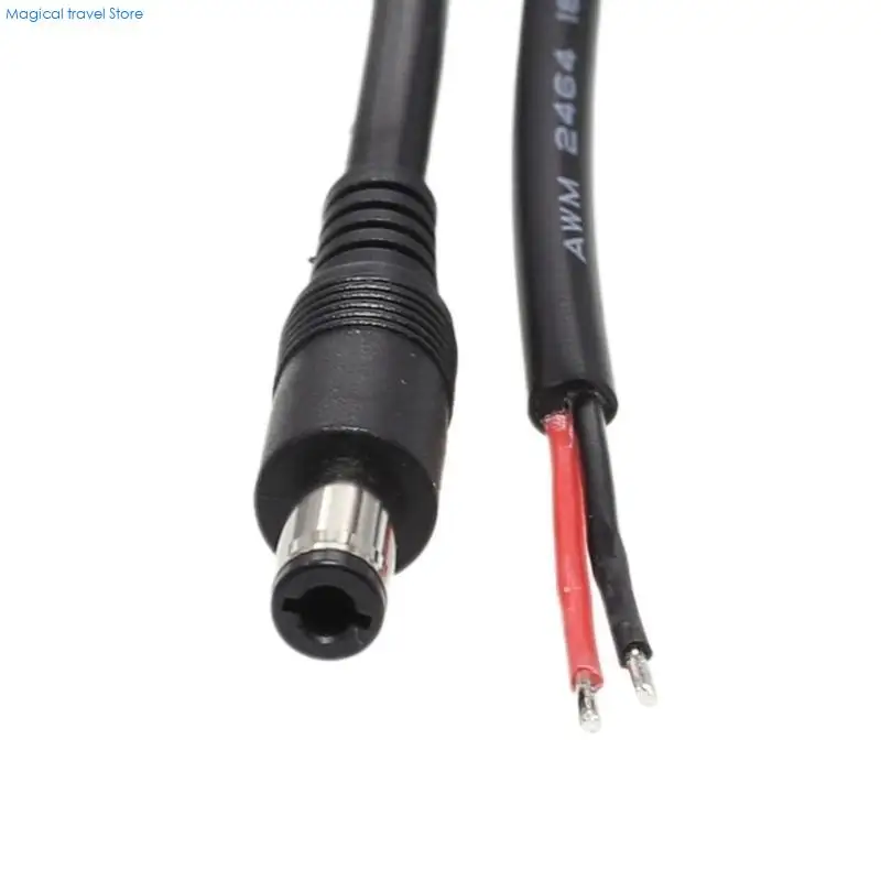 N2UB Power Pigtails Cable, 6.3mmx3.0mm Male Plug to Bare Wire Open End Power Wire Supply Repair Cable,2 Pin Connector