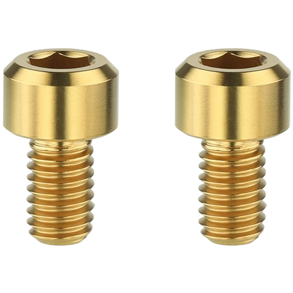 Bicycle V Brake C Brake M6x10mm Fixing Screw Made of TC4 High Strength Lightweight Alloy with Excellent Wear Resistance
