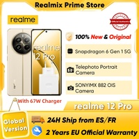 Realme 12 Pro Smartphone 5g Snapdragon 6 Gen 1 6.7'' 120Hz Curved Screen 67W Supervooc 32Mp Camera 8+256Gb Global Version