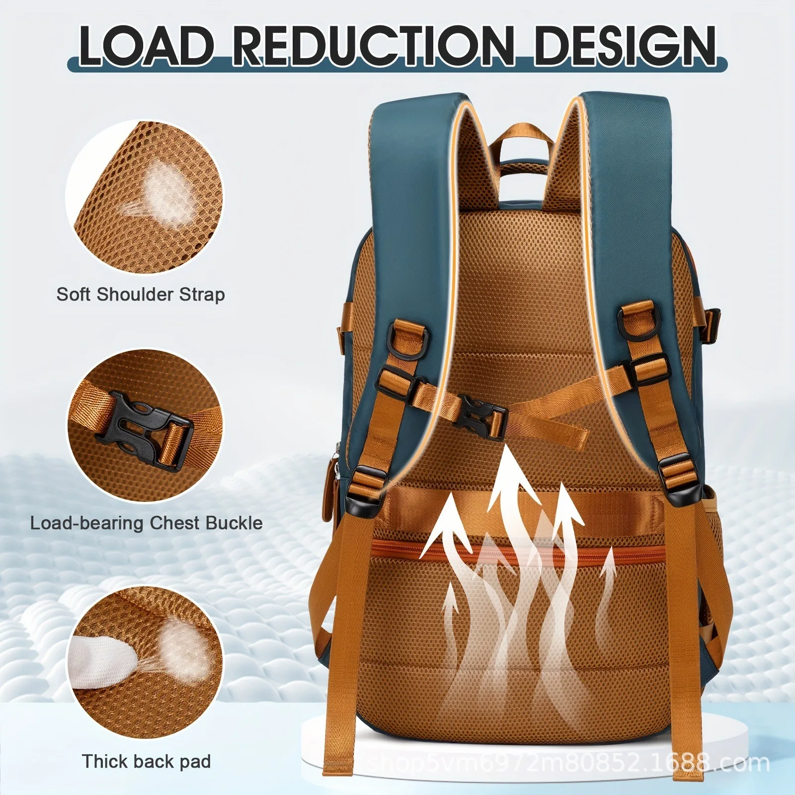 Multi Functional Large Capacity Laptop Backpack, Women's Backpack, Business Travel Backpack