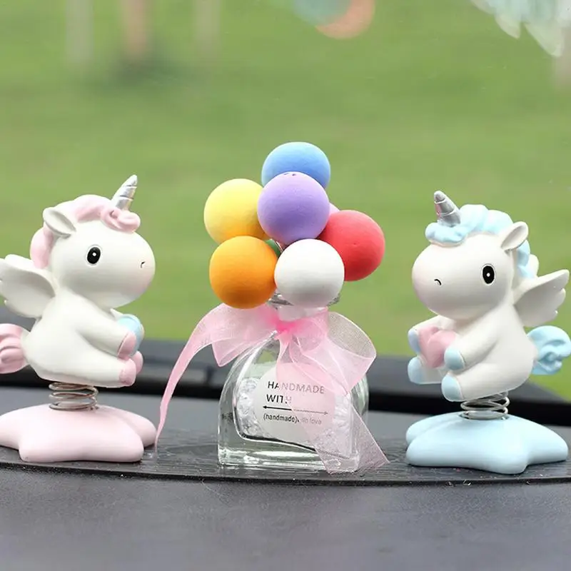 Animal Birthday Cake Topper Cartoon Dashboard Ornament Cake Decoration Ornament Car Decorations Auto Sculpture Ornament For Car