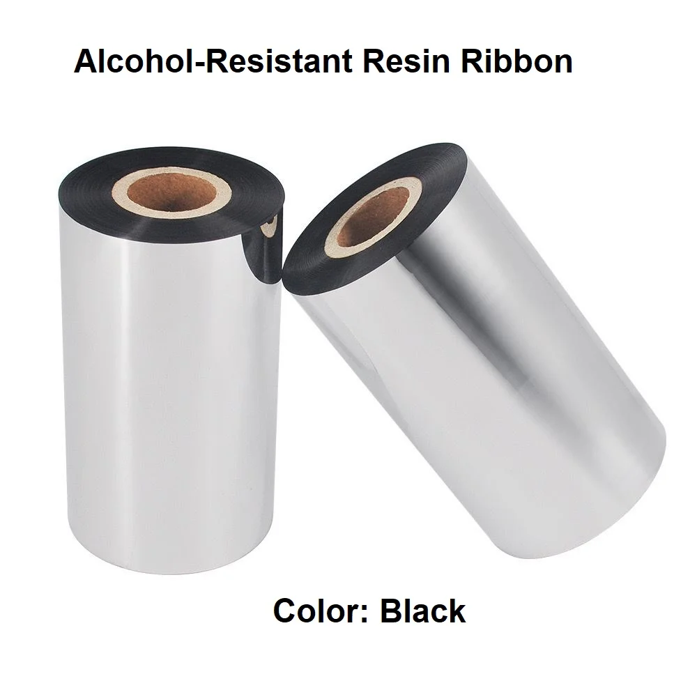 

Термотрансферная лента из смолы, устойчивой к алкоголю, 50-110 мм, черная, для этикеток из ПЭТ/ПВХ/ПЭ/ПП/прозрачных/матовых серебристых материалов