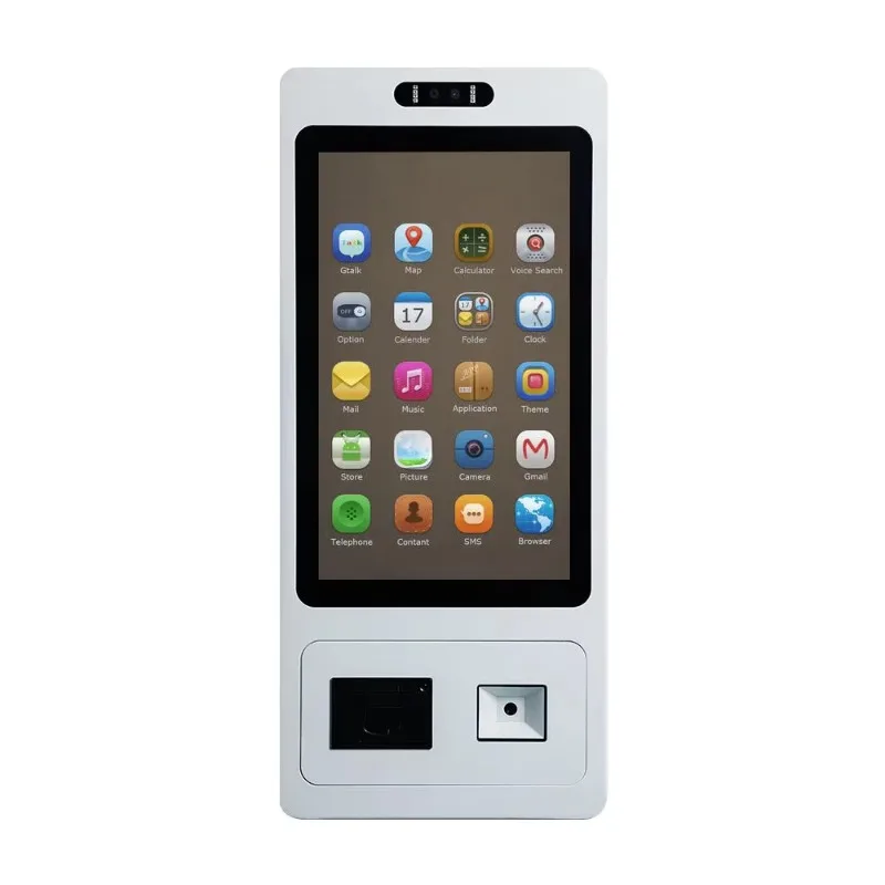 

27 Inch Self Service Order Kiosk Machine Self Checkout Kiosk with Thermal Printer For Restaurant Supermarket
