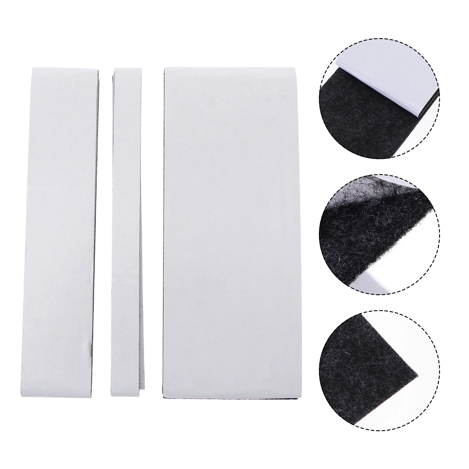 

3 Rolls Self Adhesive Felt Strips Furniture Legs Strong Eco Material Floor Protection Pads Cushion Sticker Anti Skid Protector