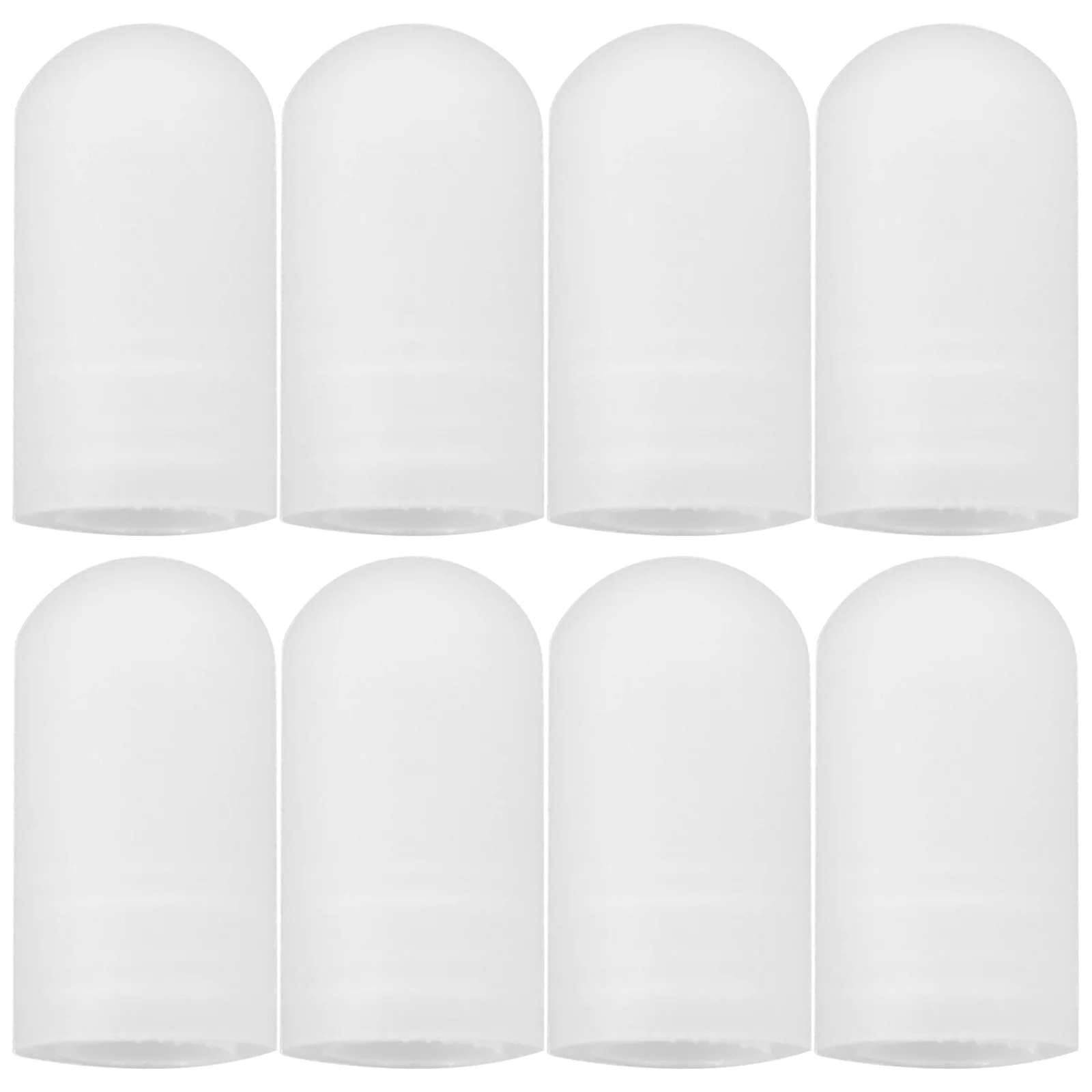 10 Pcs Drum Stick Head Protective Cover Silicone Rubber Sleeve Accessories (white) Pack Drumstick Tips Mute Instrument