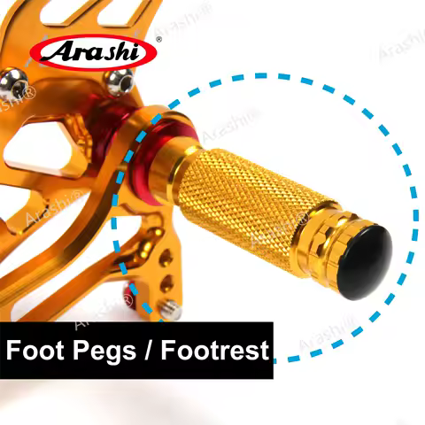 Arashi Adjustable Rearsets Replacement Foot Pegs For Arashi Adjustable Footrest For Honda CBR 600 1000 For Suzuki GSXR