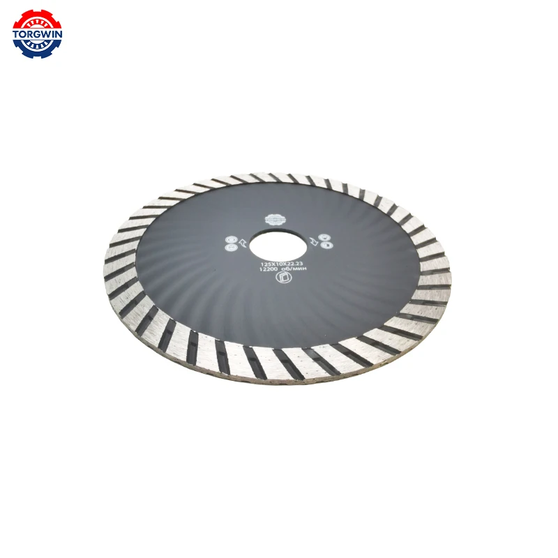 125-230mm turbine Hot Pressed Sintering Diamond Saw Blade Cutting Disc corrugation For Tile Marble Granite Brick Concrete