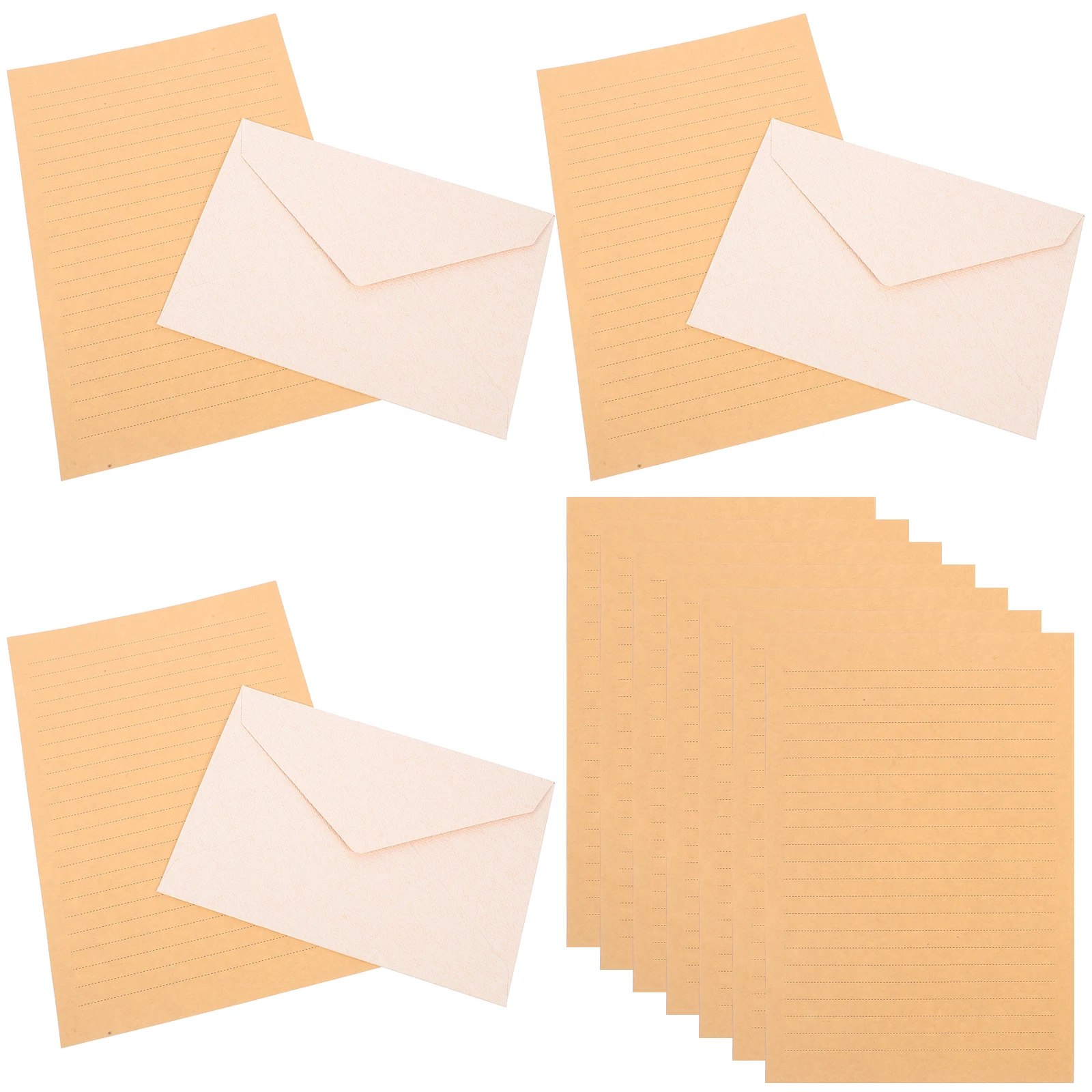 1 set 1 Set Vintage Letter Envelope Kit Thick Blank Writing Paper Creative Stationery Set For Notes Messages Paper Letter Kit
