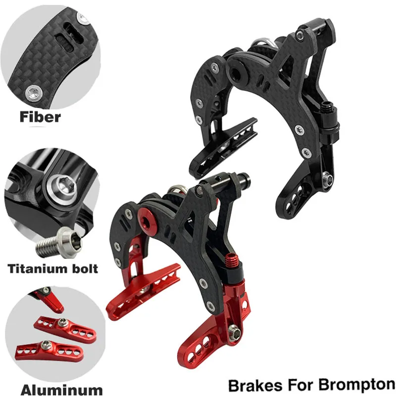 

B1 Ultra-light Carbon Fiber Brake Caliper, Direct Mount Type Compatible with Brompton Folding Bike Rim Brake Cycling Accessories