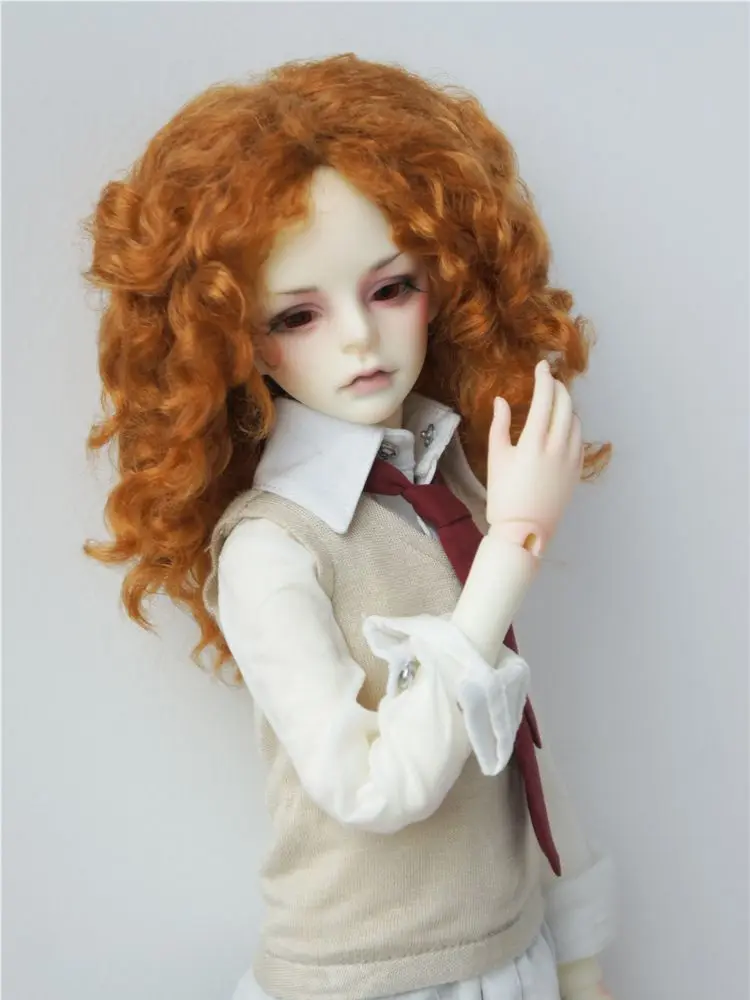 

Парик для куклы Fjusuns JD001 6-7 7-8 8-9 9-10 1/3 SD Blythe унисекс, куклы Джексон с кудрявыми волнами, синтетические мохеровые парики для шарнирной куклы