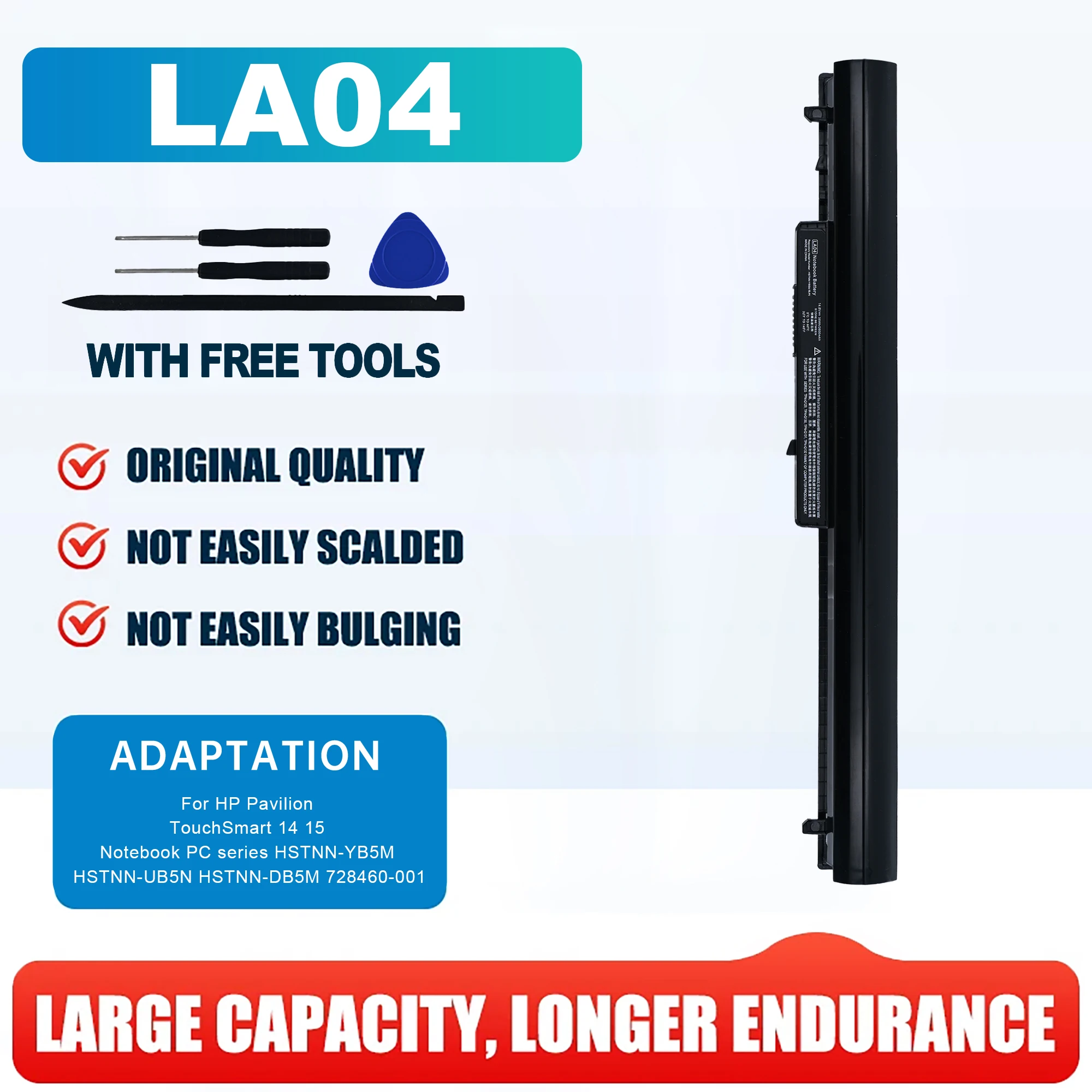 New LA04 Laptop Battery For HP Pavilion TouchSmart 14 15 Notebook series HSTNN-YB5M HSTNN-UB5N HSTNN-DB5M 728460-001 776622-001