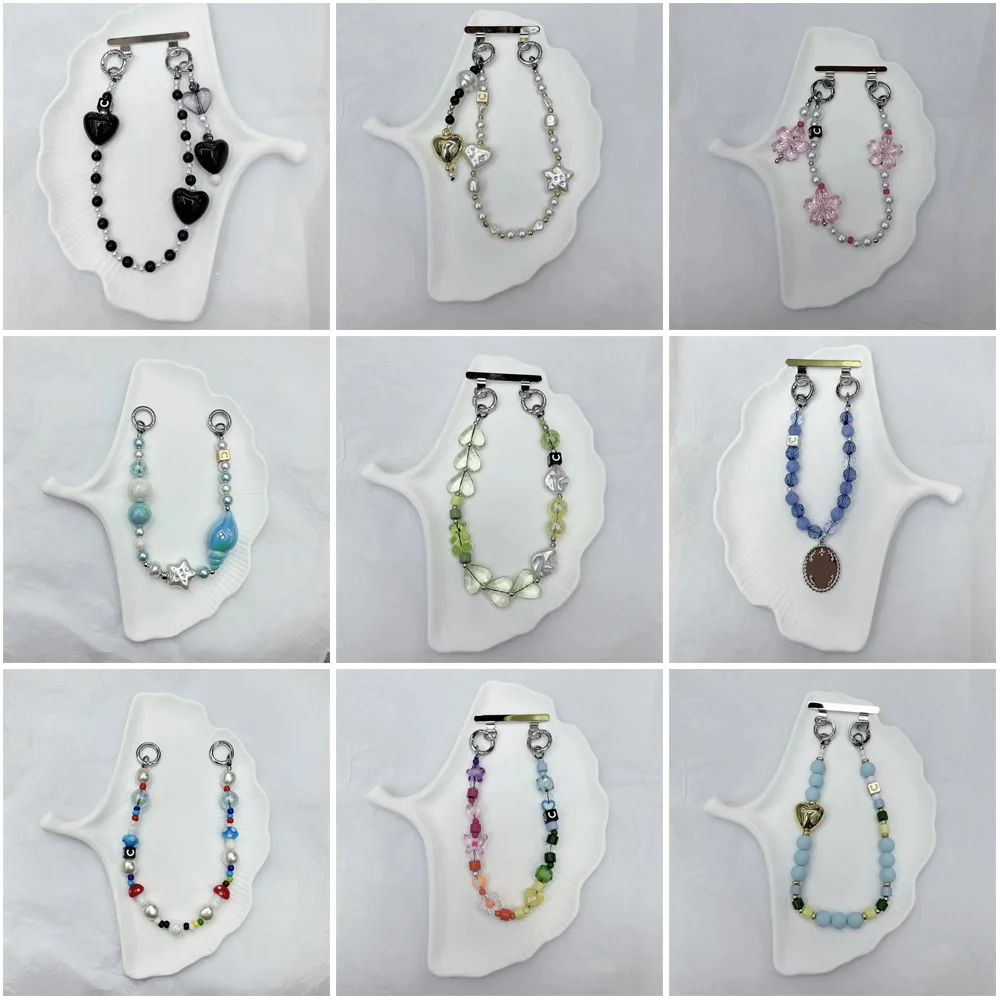 

Bowknot Stars Universal Phone Straps Short Lanyard Phone Hanging Chain