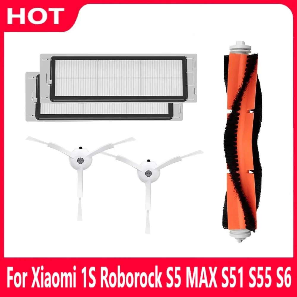 Für Xiaomi 1s MI Robot 2 Roborock S50 S51 S5 HEPA-Filter Seitenbürste Hauptbürste Staubsauger Teile Zubehör