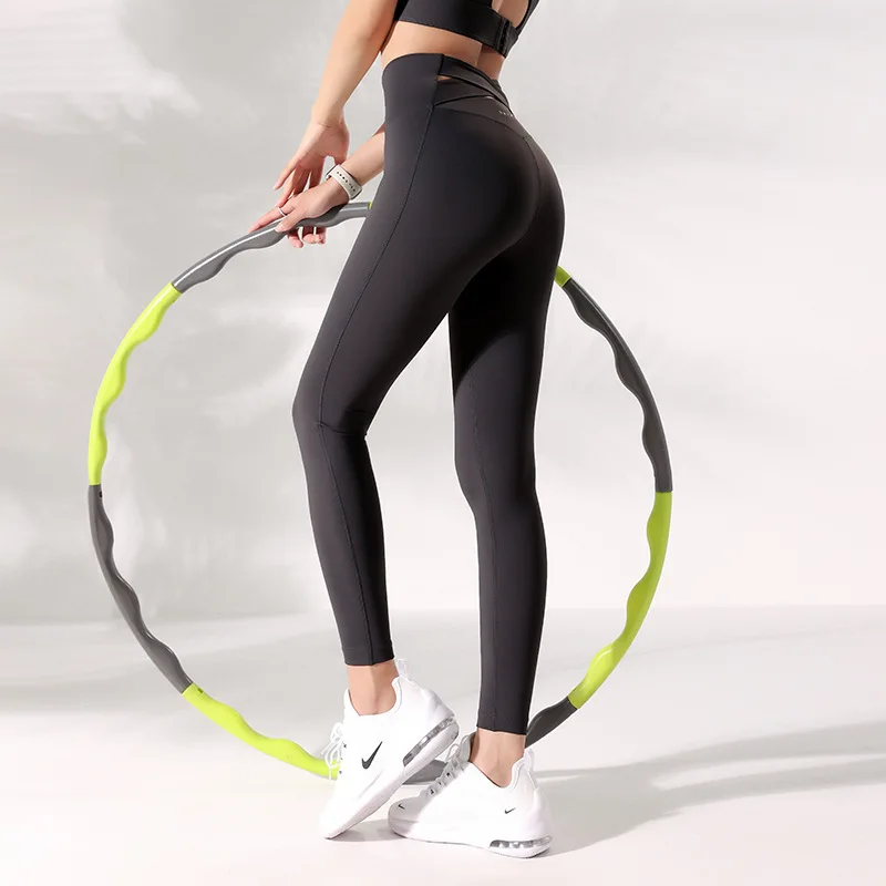 Yoga Pants Sports Running Fitness Pants Women Tight Peach Hip Lift High Waist Back Cross Nude Yoga Clothes Pants Autumn