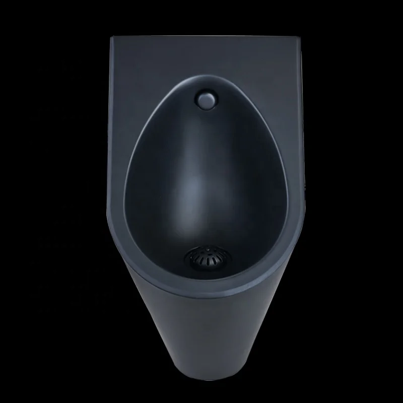 wholesale hotel villa nightclub commercial wall mount matte black stainless steel urinal manufacturer