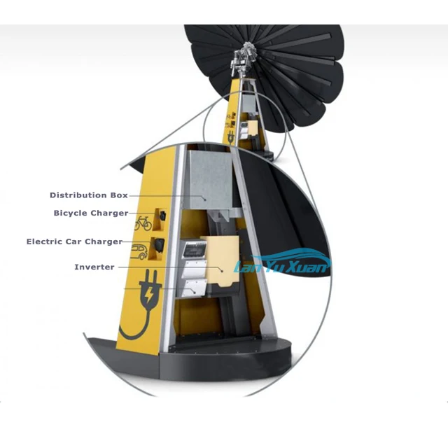 Sistema di tracciamento del caricatore per auto a energia solare Sun Flower