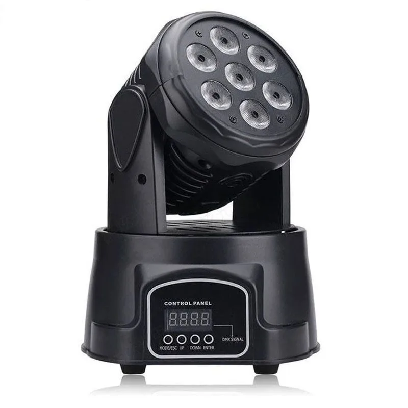 Indoor Disco Light 7*10W RGBW 4in1 Wash LED Moving Head Stage Light