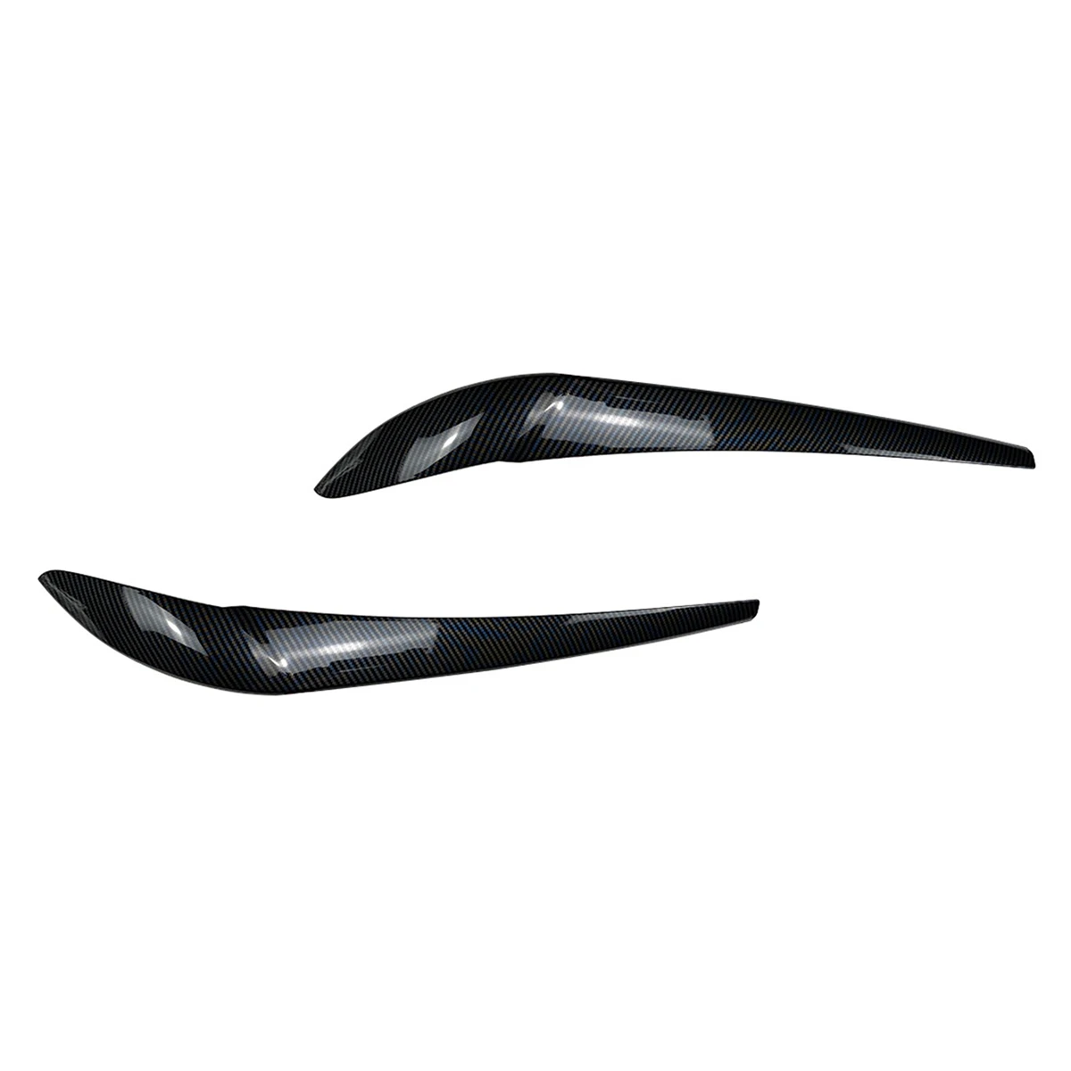 For - X3 F25 X4 F26 2014-2017 Front Headlight Lamp Cover Garnish Strip Eyebrow Cover Trim Sticker Carbon Fiber