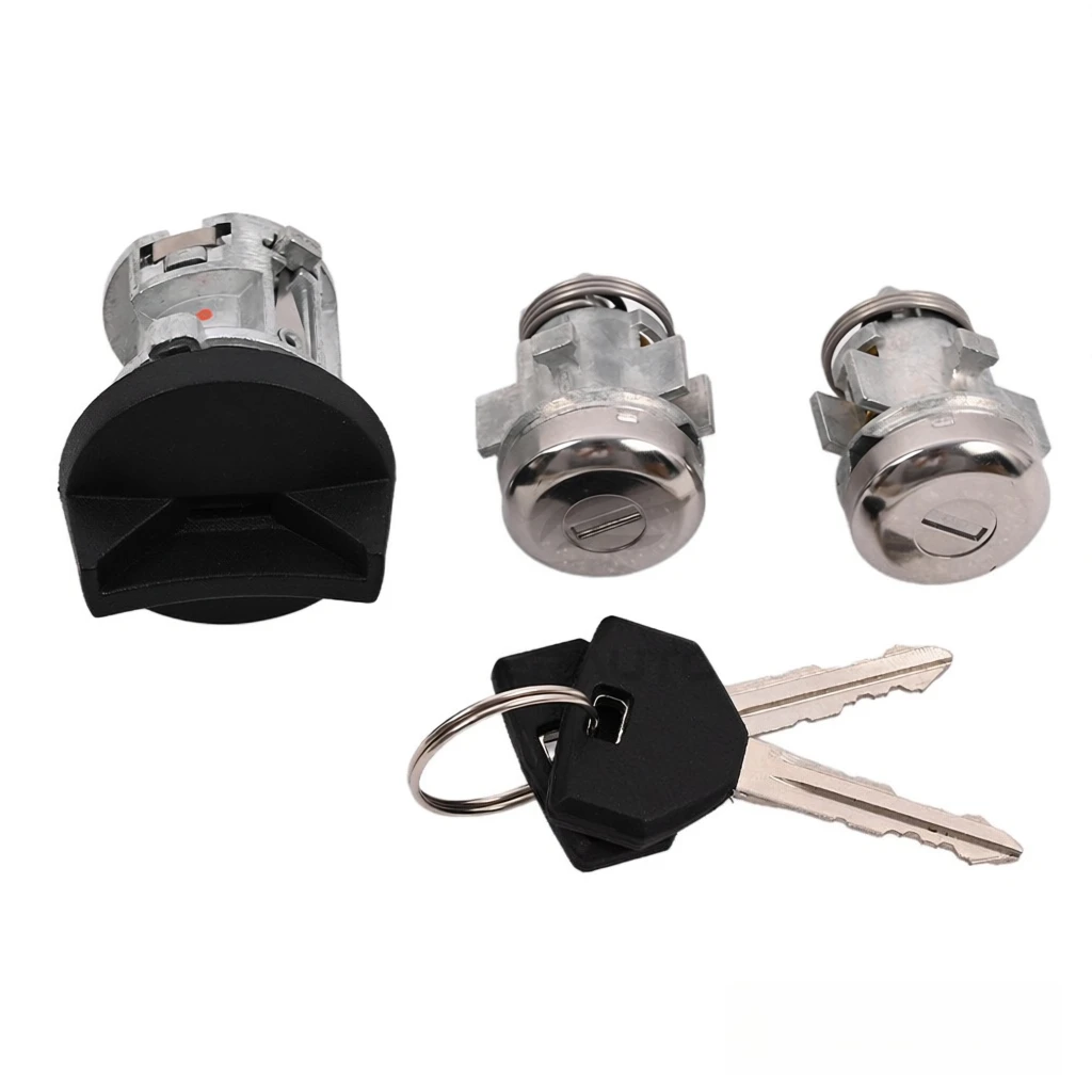 New Ignition & Door Lock Cylinder Set Fits for 98-01 Ram 1500 2500 3500 Key Alike 5003893AA, 4723484
