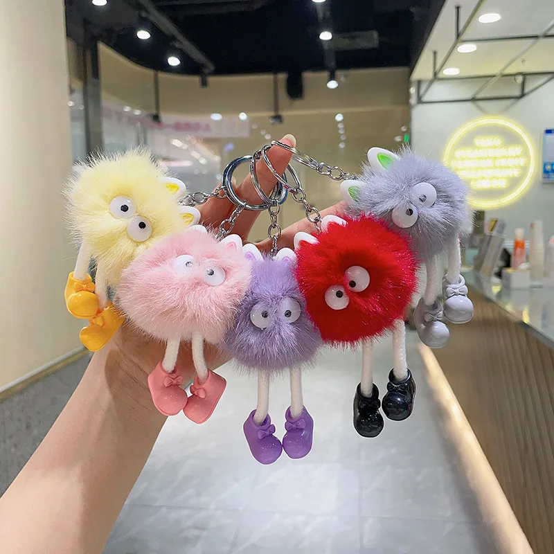 

Netflix Colorful Long Legs Plush Ball Keychain Pendant Creative Personalized Fashion Cute Colorful Elf Plush Ball Bag Pendant