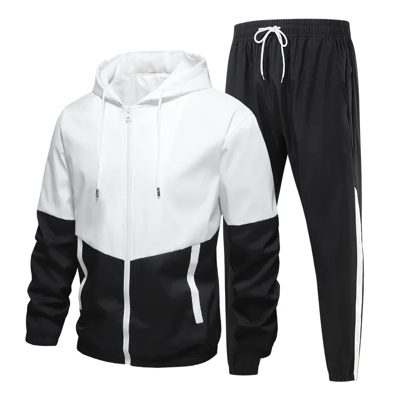 Casual men's sports set, fashion brand, trendy and handsome, autumn