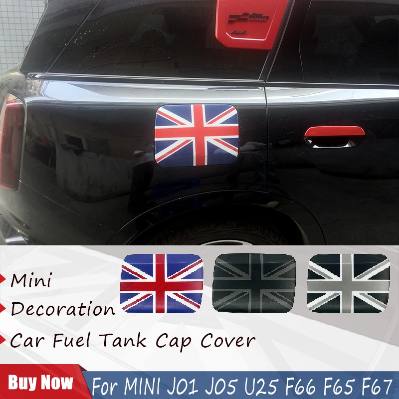 

Union Jack For Mini U25 Cooper S E SE J01 EV J05 Aceman 2024 2025 Fuel Tank Cap Cover Sticker Car-styling Auto Accessories