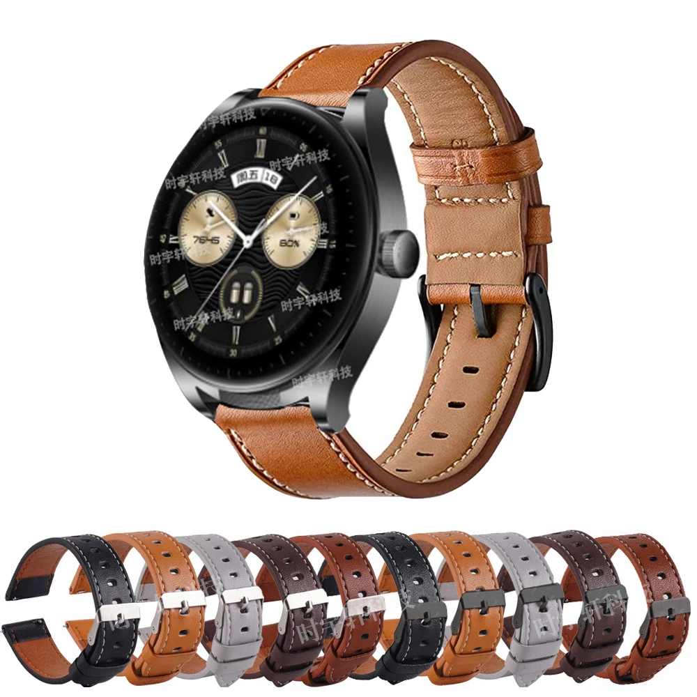 For Huawei WATCH Buds Smart Watch Strap Leather 22mm Sport Bracelet For Huawei Watch 3 Pro/GT 3 46mm/GT 2 Pro/2E Accessories