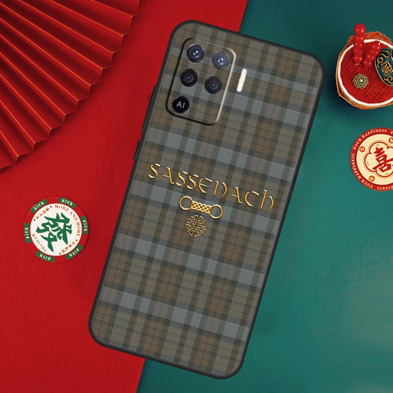 Outlander Tartan Sassenach For OPPO A57S A54S A53S A58 A78 A98 A16 A76 A96 A54 A74 A94 A5 A9 A52 A72 A15 A17 A77 Case