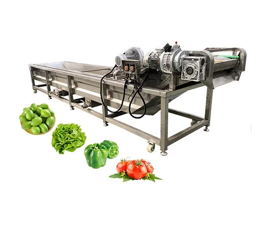 Commercial Ozone Fruit And Vegetable Washer Cleaning Bubble Carrot Cassava Apple Washing Machine cassava cleaning machine