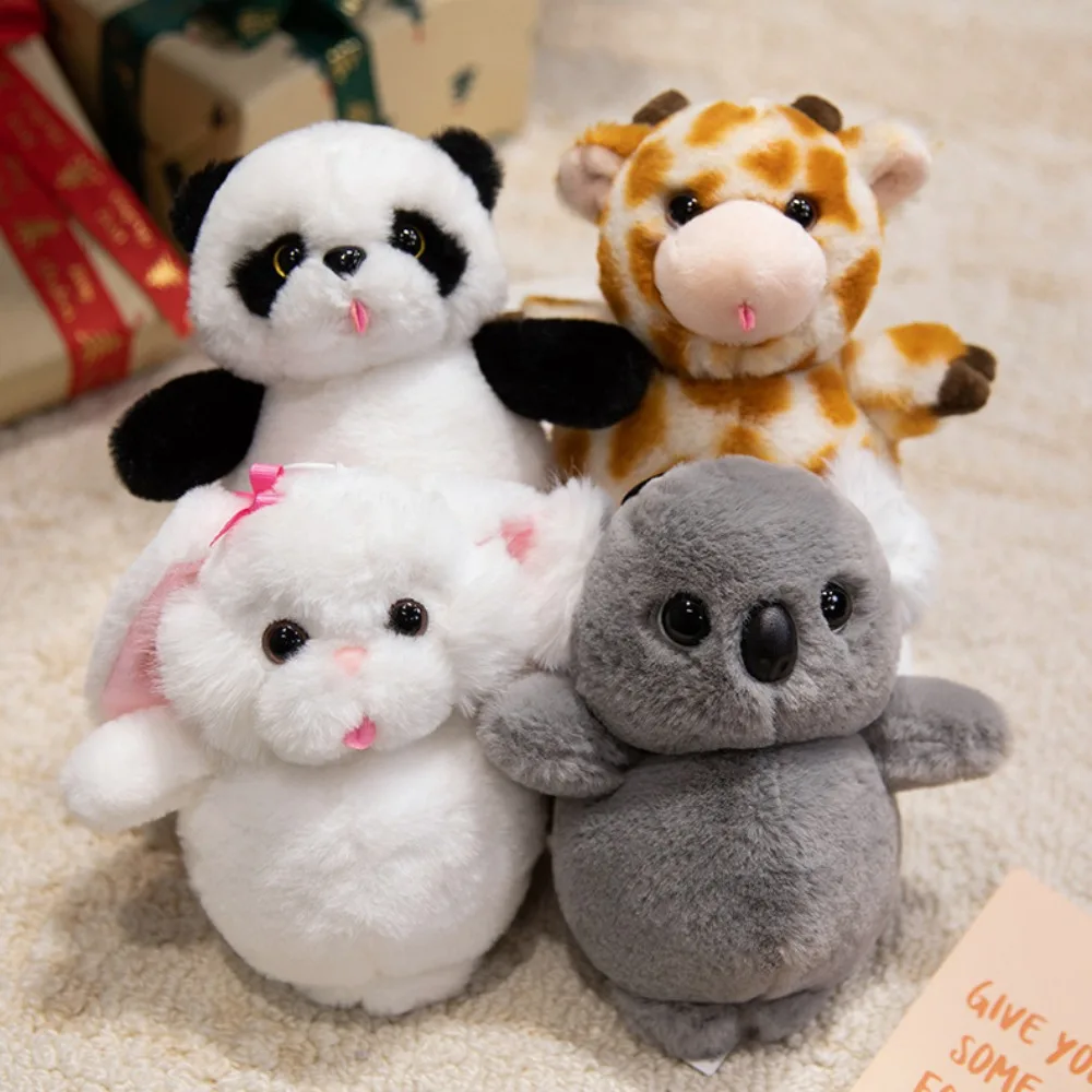 Coelho capivara chaveiro de pelúcia urso guaxinim animal boneca chaveiro fofo macio brinquedos de pelúcia pequeno pingente crianças presentes