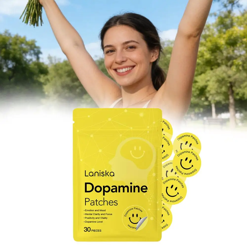 30pc Dopamine Patches Vitality Boost Instant Mood & Focus Enhancement Concentration Aid Wellness Body Care Patch for Men & Women